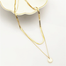 Bulk Jewelry Wholesale Necklace double snake bone gold JDC-NE-xc011 Wholesale factory from China YIWU China