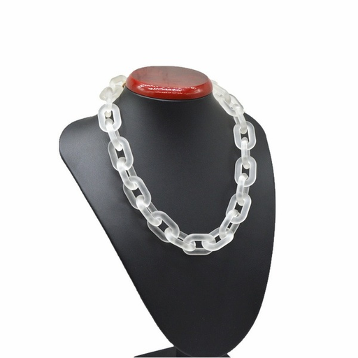 Bulk Jewelry Wholesale necklace frosted acrylic transparent  JDC-NE-xc101 Wholesale factory from China YIWU China