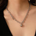 Bulk Jewelry Wholesale necklace geometric double-layer u-shaped lock JDC-NE-xc003 Wholesale factory from China YIWU China
