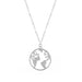 Bulk Jewelry Wholesale necklace geometric round piece map alloy single layer JDC-NE-xc120 Wholesale factory from China YIWU China