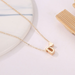 Bulk Jewelry Wholesale necklace gold alloy 26 letters simple necklace JDC-NE-D587 Wholesale factory from China YIWU China