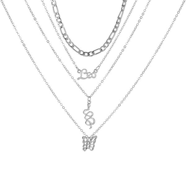Bulk Jewelry Wholesale necklace gold alloy multi-layer necklace JDC-NE-D551 Wholesale factory from China YIWU China