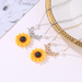 Bulk Jewelry Wholesale necklace gold alloy pearl sunflower necklace female JDC-NE-D573 Wholesale factory from China YIWU China