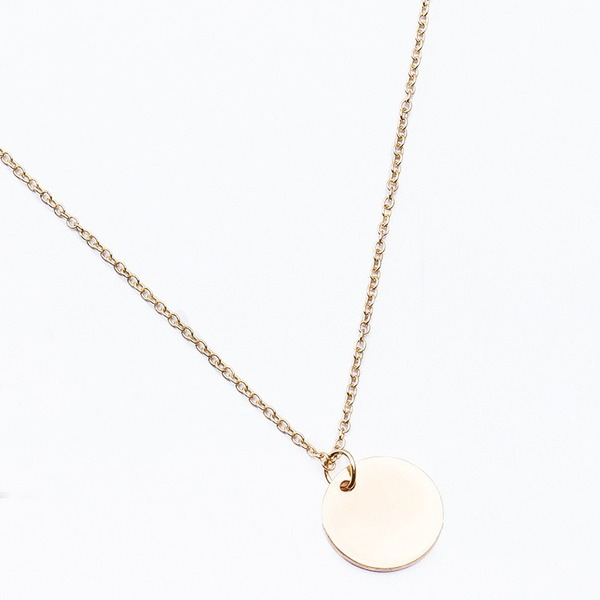 Bulk Jewelry Wholesale necklace gold alloy small round thin chain clavicle chain JDC-NE-D555 Wholesale factory from China YIWU China