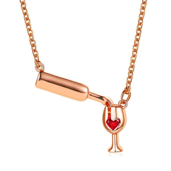 Bulk Jewelry Wholesale necklace gold copper bottle necklace JDC-NE-D576 Wholesale factory from China YIWU China
