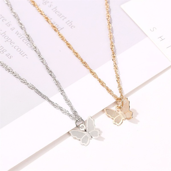 Bulk Jewelry Wholesale necklace gold copper butterfly temperament collarbone chain JDC-NE-D575 Wholesale factory from China YIWU China