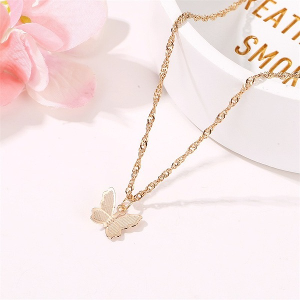 Bulk Jewelry Wholesale necklace gold copper butterfly temperament collarbone chain JDC-NE-D575 Wholesale factory from China YIWU China