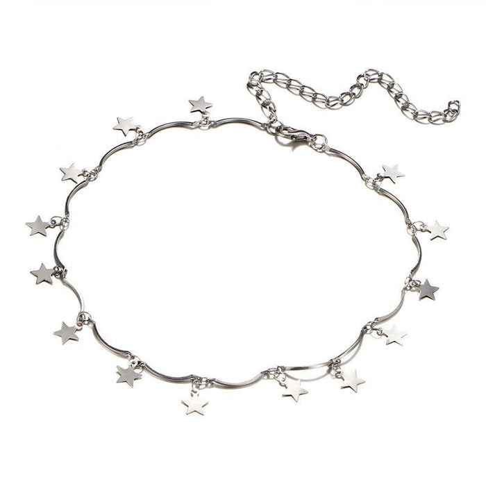 Bulk Jewelry Wholesale necklace gold pentagram necklace collarbone chainJDC-NE-xc176 Wholesale factory from China YIWU China