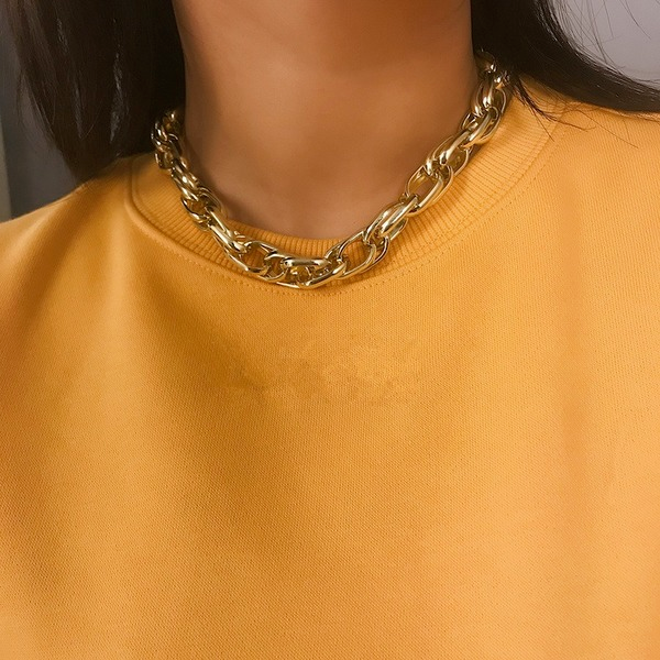 Bulk Jewelry Wholesale necklace hand-made multi-ring thick chain hemp torsion chain JDC-NE-xc129 Wholesale factory from China YIWU China