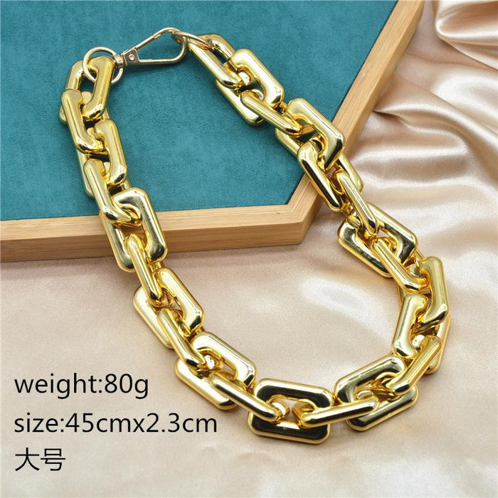 Bulk Jewelry Wholesale necklace hip hop thick chain CCB JDC-NE-xc117 Wholesale factory from China YIWU China