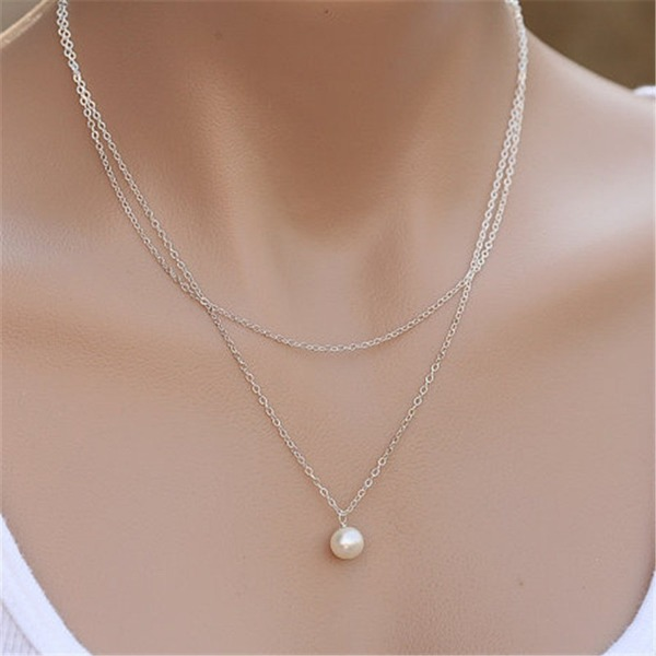 Bulk Jewelry Wholesale necklace jane about gold short collarbone necklace pearl pendant JDC-NE-xc144 Wholesale factory from China YIWU China