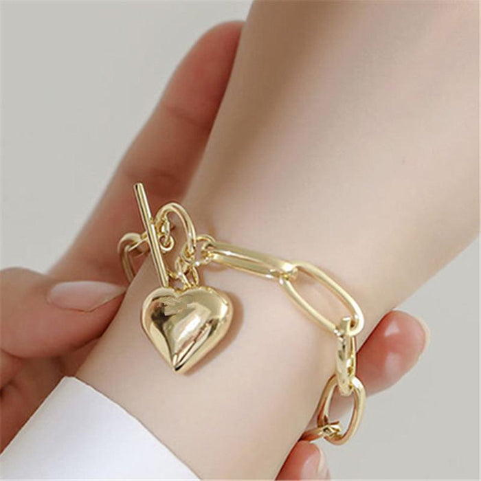 Bulk Jewelry Wholesale Necklace metal personality gold heart pendant  JDC-NE-xc033 Wholesale factory from China YIWU China