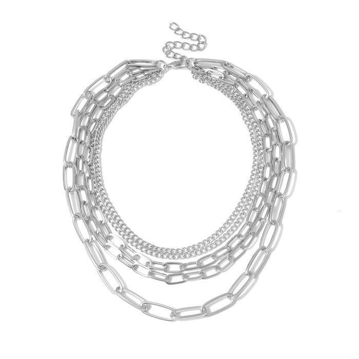 Bulk Jewelry Wholesale necklace multi-element multi-layer geometry JDC-NE-xc069 Wholesale factory from China YIWU China