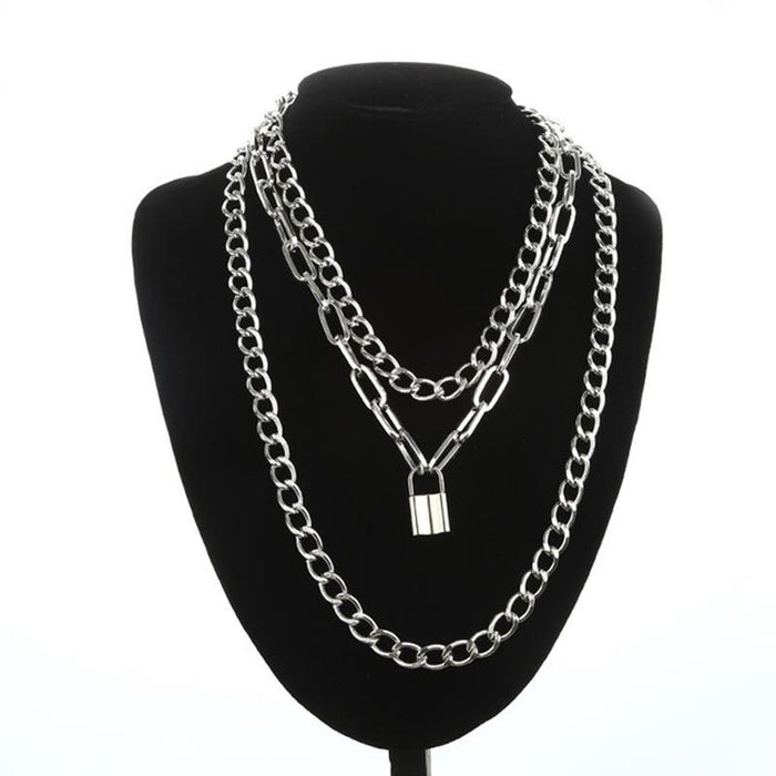 Bulk Jewelry Wholesale necklace simple retro lock pendant  JDC-NE-xc064 Wholesale factory from China YIWU China