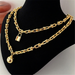 Bulk Jewelry Wholesale Necklace U-shaped chain ball multilayer irregular  JDC-NE-xc032 Wholesale factory from China YIWU China