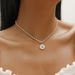 Bulk Jewelry Wholesale necklace white alloy small flower pearl necklace JDC-NE-D562 Wholesale factory from China YIWU China