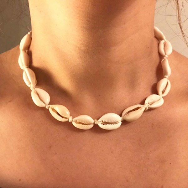 Bulk Jewelry Wholesale necklaces are decorated with pure handmade shell short collarbones JDC-NE-xc158 Wholesale factory from China YIWU China