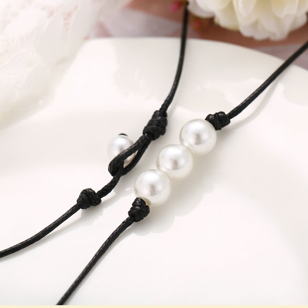 Bulk Jewelry Wholesale Necklaces black geometry pearl JDC-NE-xy190 Wholesale factory from China YIWU China