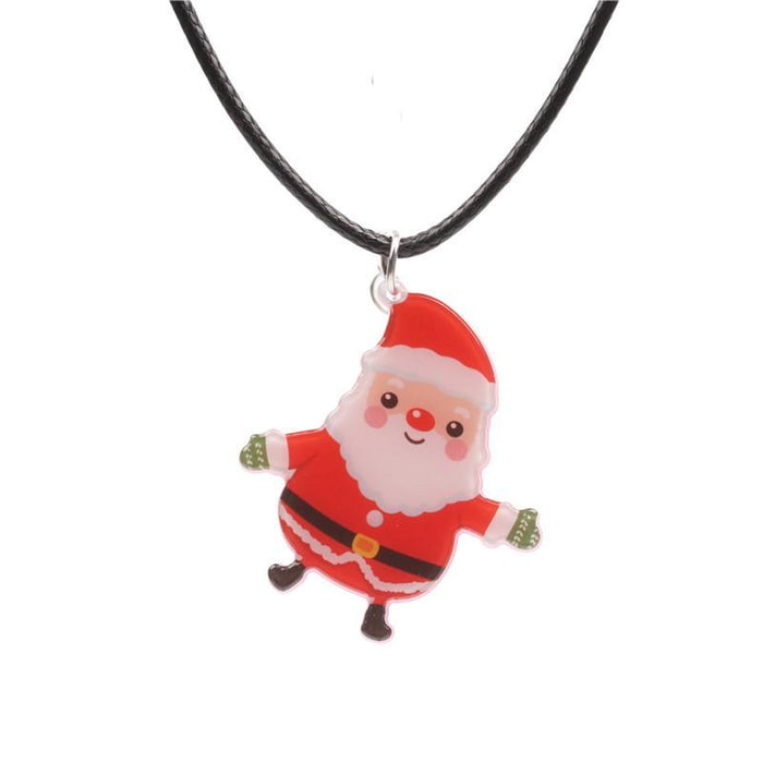 Bulk Jewelry Wholesale Necklaces Christmas Red santa claus JDC-NE-ML039 Wholesale factory from China YIWU China