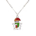 Bulk Jewelry Wholesale Necklaces Christmas Snowflake Alloy JDC-NE-ML038 Wholesale factory from China YIWU China
