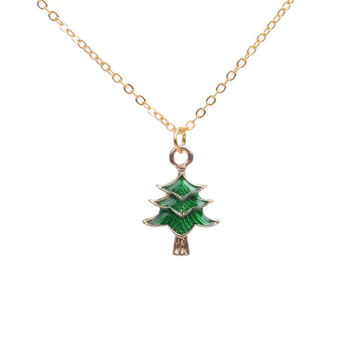 Bulk Jewelry Wholesale Necklaces Christmas Snowflake Alloy JDC-NE-ML038 Wholesale factory from China YIWU China