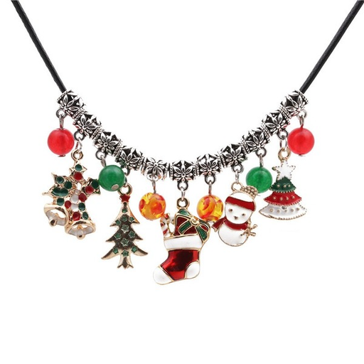 Bulk Jewelry Wholesale Necklaces Christmas snowman JDC-NE-ML036 Wholesale factory from China YIWU China