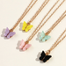 Bulk Jewelry Wholesale Necklaces Colorful acrylic butterfly JDC-NE-e093 Wholesale factory from China YIWU China