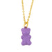 Wholesale Necklaces Colorful dripping oil bear copper JDC-NE-AS318 Neckaces JoyasDeChina purple Wholesale Jewelry JoyasDeChina Joyas De China