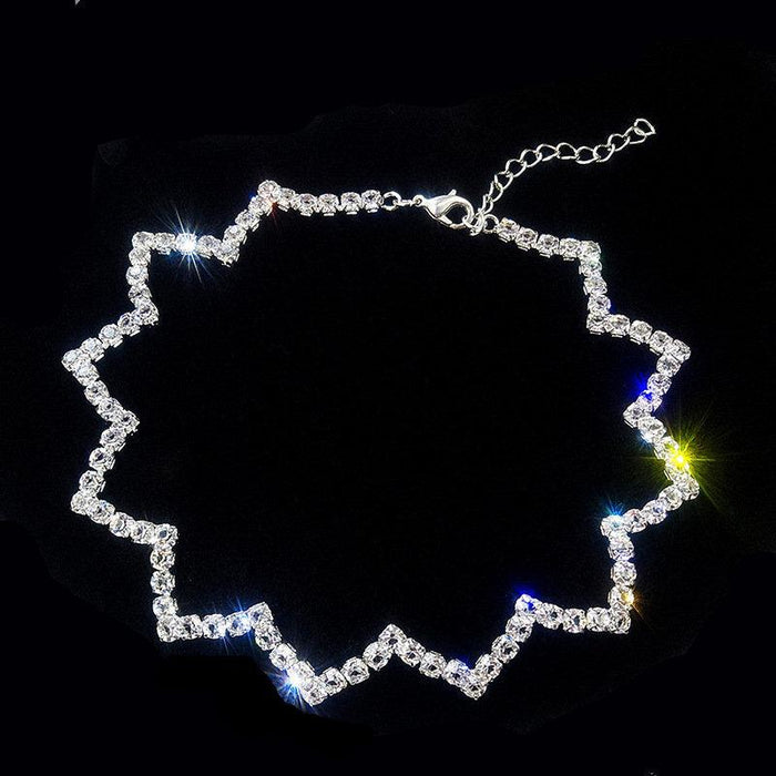 Bulk Jewelry Wholesale necklaces full of wavy Diamond JDC-NE-xc188 Wholesale factory from China YIWU China
