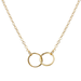 Bulk Jewelry Wholesale Necklaces gold Alloy double ring JDC-NE-xy121 Wholesale factory from China YIWU China