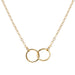 Bulk Jewelry Wholesale Necklaces gold Alloy double ring JDC-NE-xy121 Wholesale factory from China YIWU China