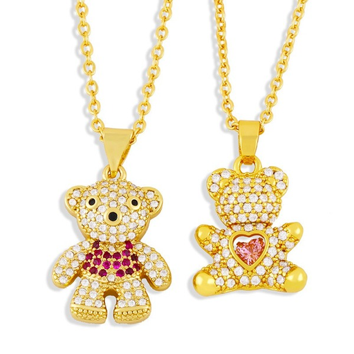 Wholesale Necklaces gold bear copper JDC-NE-AS330 Neckaces JoyasDeChina Wholesale Jewelry JoyasDeChina Joyas De China