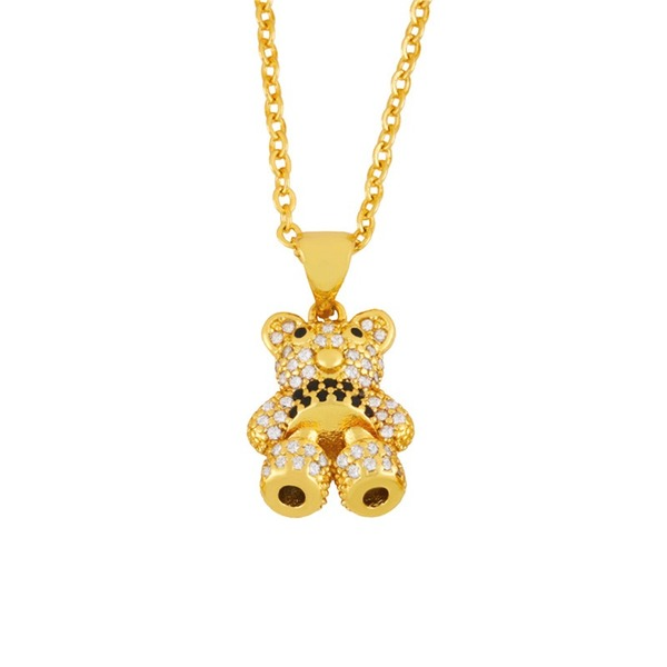 Wholesale Necklaces gold bear copper JDC-NE-AS363 Neckaces JoyasDeChina Wholesale Jewelry JoyasDeChina Joyas De China