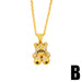 Wholesale Necklaces gold bear copper JDC-NE-AS363 Neckaces JoyasDeChina B Wholesale Jewelry JoyasDeChina Joyas De China