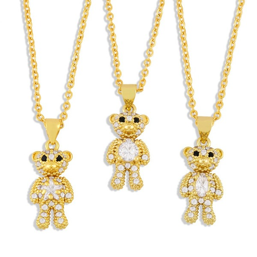 Wholesale Necklaces gold bear copper JDC-NE-AS369 Neckaces JoyasDeChina Wholesale Jewelry JoyasDeChina Joyas De China