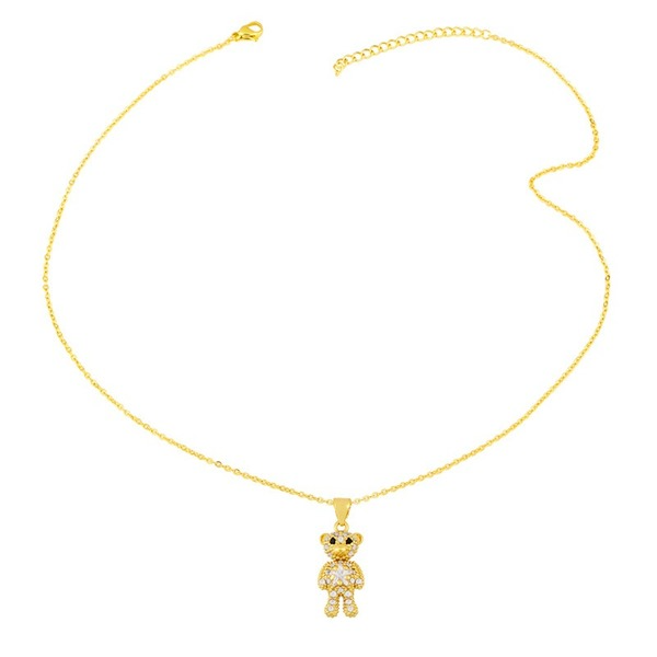 Wholesale Necklaces gold bear copper JDC-NE-AS369 Neckaces JoyasDeChina Wholesale Jewelry JoyasDeChina Joyas De China