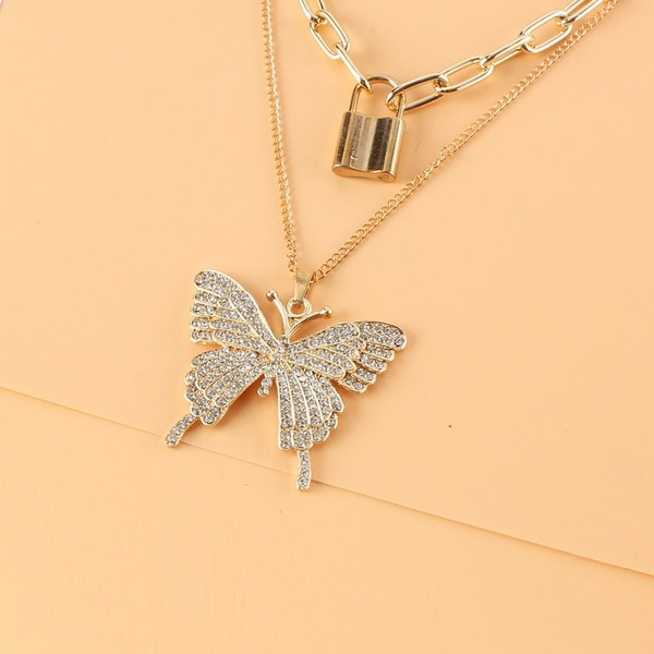 Wholesale Necklaces gold Butterfly alloy JDC-NE-TC140 Neckaces JoyasDeChina Wholesale Jewelry JoyasDeChina Joyas De China