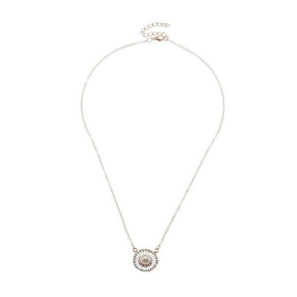 Bulk Jewelry Wholesale Necklaces gold Circle pearl Alloy JDC-NE-e103 Wholesale factory from China YIWU China