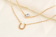 Bulk Jewelry Wholesale Necklaces gold Crystal horseshoe Alloy JDC-NE-xy173 Wholesale factory from China YIWU China