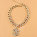 Bulk Jewelry Wholesale Necklaces gold Diamond big dollar Alloy JDC-NE-TC100 Wholesale factory from China YIWU China