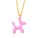 Wholesale Necklaces gold dog copper JDC-NE-AS329 Neckaces JoyasDeChina Pink Wholesale Jewelry JoyasDeChina Joyas De China
