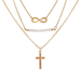 Bulk Jewelry Wholesale Necklaces gold Eye cross Alloy JDC-NE-xy113 Wholesale factory from China YIWU China
