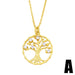 Wholesale Necklaces gold family tree of life copper JDC-NE-AS351 Neckaces JoyasDeChina A Wholesale Jewelry JoyasDeChina Joyas De China