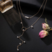 Bulk Jewelry Wholesale Necklaces gold Generous multi-layer pearl pendant JDC-NE-xy088 Wholesale factory from China YIWU China