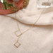 Bulk Jewelry Wholesale Necklaces gold Geometric square pendant Alloy JDC-NE-xy102 Wholesale factory from China YIWU China