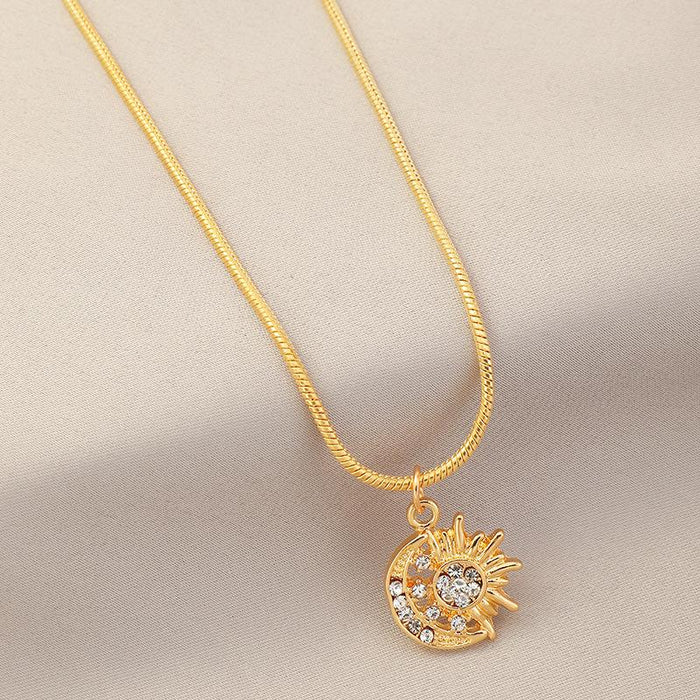 Bulk Jewelry Wholesale Necklaces gold geometry Alloy JDC-NE-e104 Wholesale factory from China YIWU China