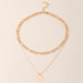 Bulk Jewelry Wholesale Necklaces gold geometry Alloy JDC-NE-e163 Wholesale factory from China YIWU China