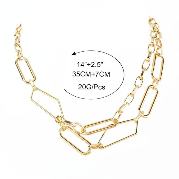 Wholesale Necklaces gold geometry alloy JDC-NE-TC153 Neckaces JoyasDeChina Wholesale Jewelry JoyasDeChina Joyas De China