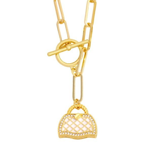 Wholesale Necklaces gold geometry copper JDC-NE-AS347 Neckaces JoyasDeChina Wholesale Jewelry JoyasDeChina Joyas De China