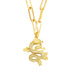 Wholesale Necklaces gold geometry copper JDC-NE-AS370 Neckaces JoyasDeChina dragon Wholesale Jewelry JoyasDeChina Joyas De China